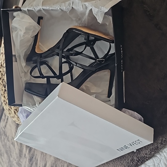 NINE WEST Black Heeled Sandal - Picture 7 of 7